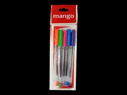 Multi Colour 5 Pens Pouch