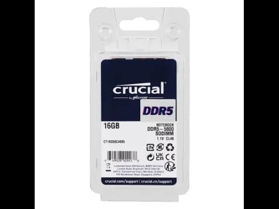N/B Ram Crucial 16gb Ddr5 5600  with 3 years warranty