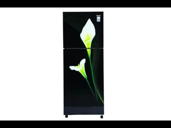 Abans 285L No-Frost Inverter Black Arum Lily Glass Door - ALG-285NFIG