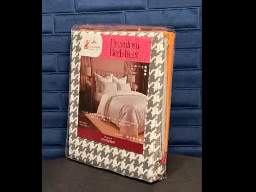 Ceylon Gold Tc300 premium queen size bedsheet