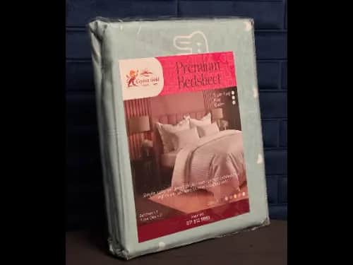 Ceylon Gold Tc300 premium queen size bedsheet