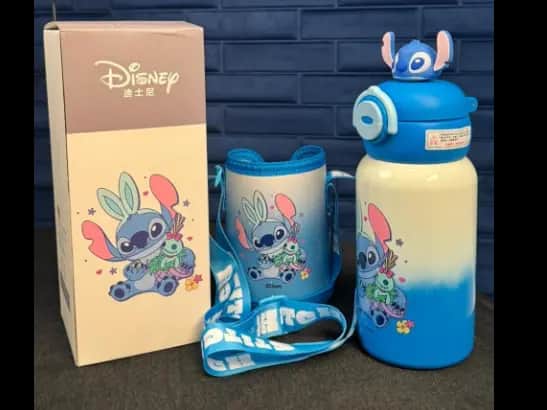 Stitch Straw vacuum cup -  500ml