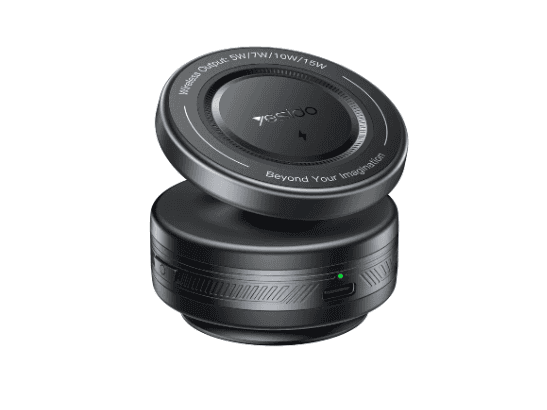YESIDO C310 Magnetic Wireless Vacuum Suction Car Charger with 06 Month Warranty
