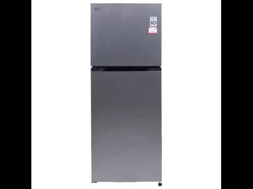 LG 225L Smart Inverter Double Door Refrigerator - Dazzle Steel (GL-M250BDSI)