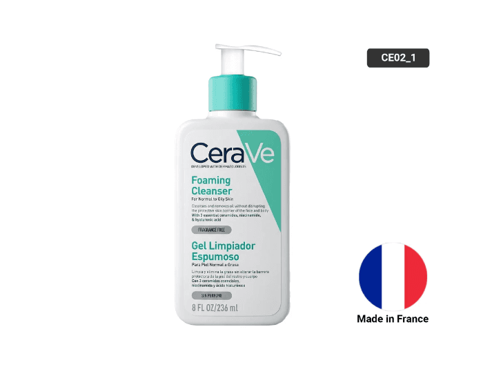 Cerave Foaming Cleanser for Normal to Oily Skin 236ml - FRANCE