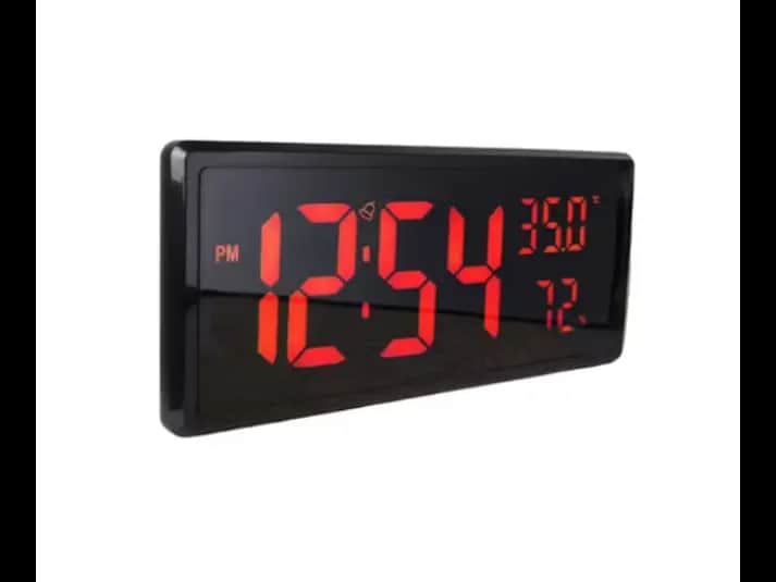 LARGE Digital LED Alarm Clock – Model 3808L (GREEN Display with Backlight)