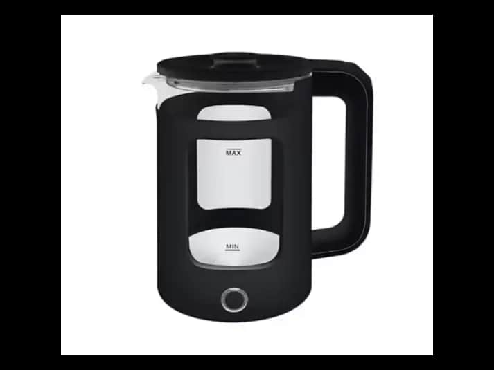 Richpower High Borosilicate Glass Cordless Electric Kettle – 1500W (Black)