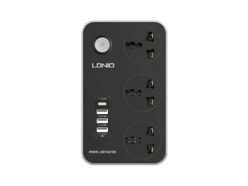 LDNIO SC3412 Universal 3 port + 4 USB POWER SOCKET POWER CORD:2M