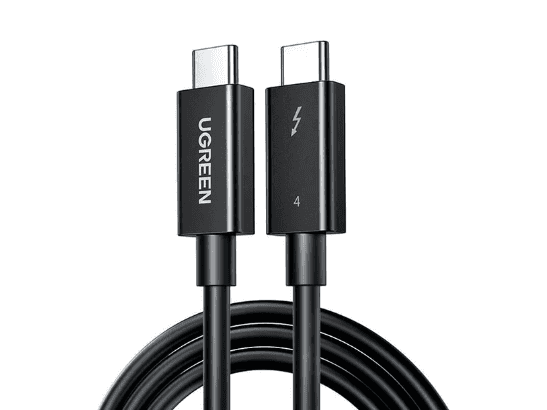 UGREEN USB-C to USB-C Thunderbolt 4 Cable 0.8m (Black) 30389
