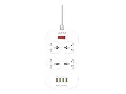 LDNIO SC4407 Universal 3 port + 4 USB POWER SOCKET POWER CORD:2M