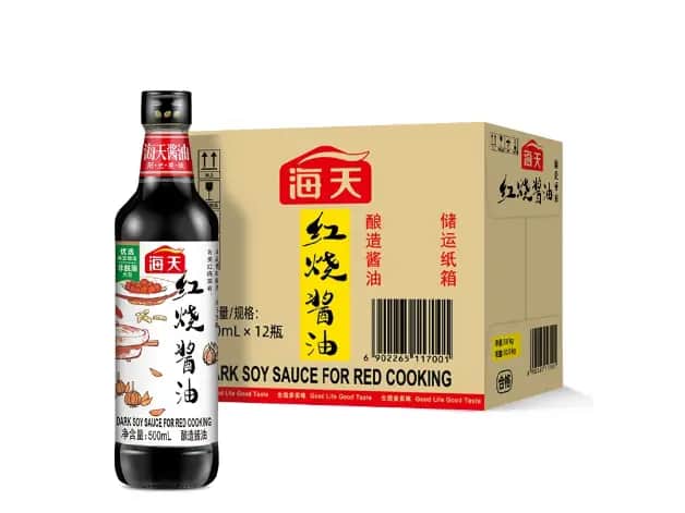 Dark soy sauce for red cooking 500ml×12 Bottles