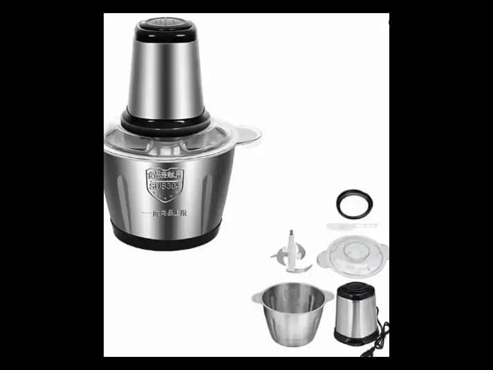 Electric Food Chopper (Silver) 2 Liter
