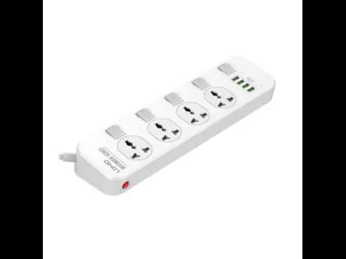LDNIO SC4408 4 UK SOCKET Outlest+PD20W USB Output  POWER CORD:2M