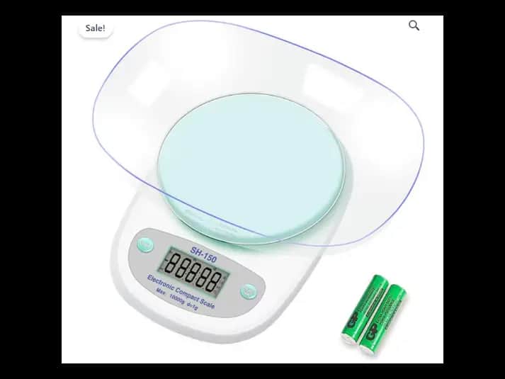 Digital Kitchen Scale with Plastic Bowl with warranty