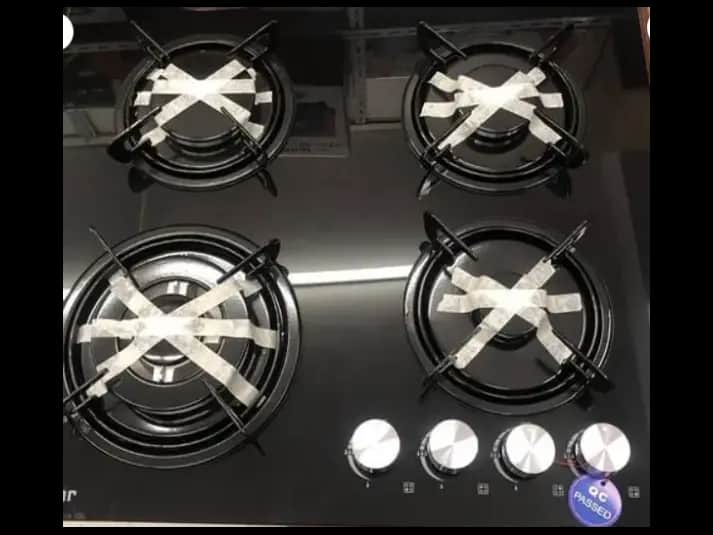 EURO Star 4 Burner Glass Top Gas Cooker High/Premium Quality with 1 year Company Warranty