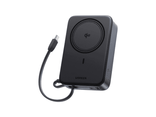 UGREEN 20000mAh 15W Qi2 Magnetic Wireless Power Bank With Type C Cable – PB567- 55450B – 1 Year Warranty