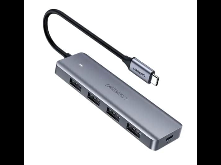 Ugreen 4-Port USB3.0 Hub with USB-C Power Supply – 70336