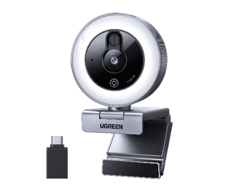 UGREEN 2K 30fps Web Camera with Ring light – CM910 – 65857 – 1 Year Warranty