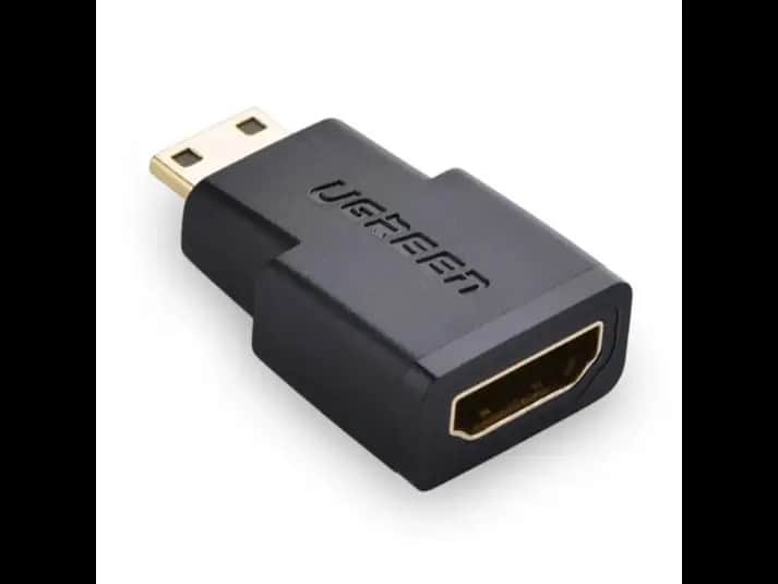 Ugreen 20101 Mini HDMI Male to HDMI Female Adapter (Black)