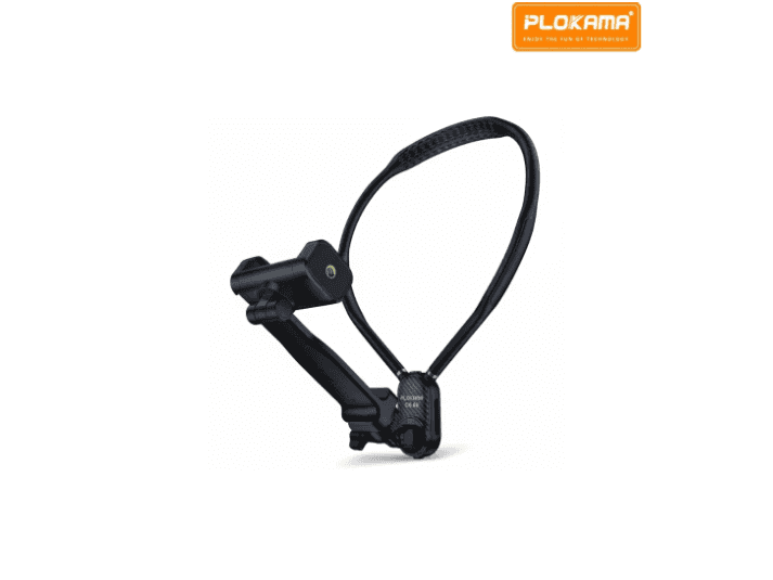 Plokama CX-60 Phone & Camera Neck Bracket – Flexible Silicone Hands-Free Mount with 360° Rotation for Vlogging & Content Creation