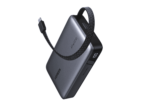 UGREEN 20000mAh 67W Nexode Power Bank with Built-in Cable – PB550 – 85166B – 1 Year Warranty