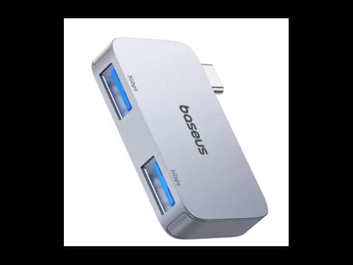 Baseus UltraJoy Series 2-Port HUB (Direct-Link Type) – Space Grey – Model: B0005280E811-00