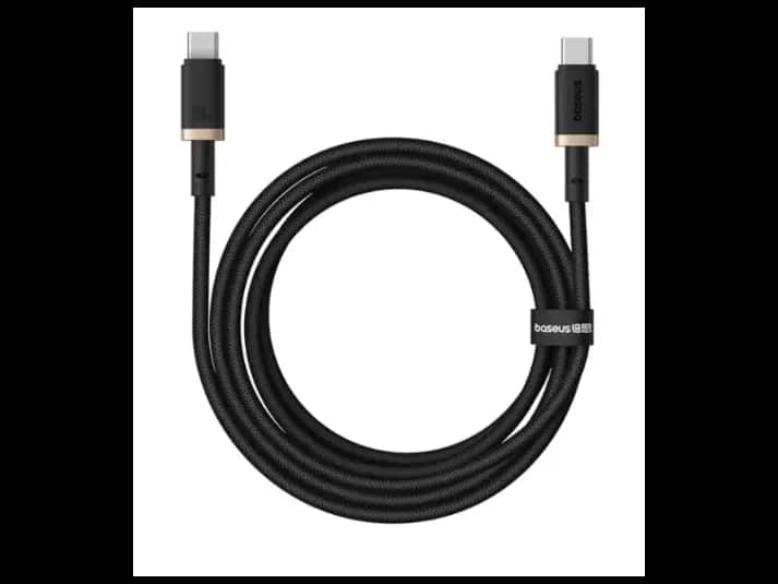 Baseus Silky Series Fast Charging Cable Type-C to Type-C 100W 1m Cluster Black – P10377704113-00