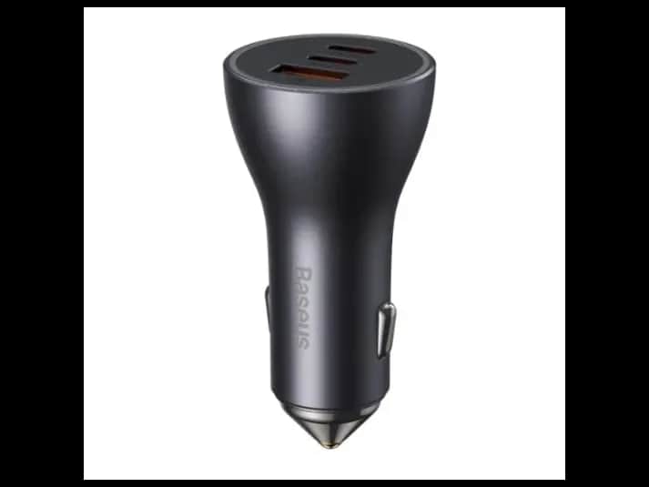 Baseus Golden Contactor Pro Triple Fast Charger Car Charger 65W U+C+C Dark Gray – CGJP010013