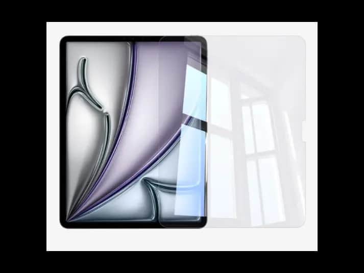 Baseus iPad Pro (2024) 13” Clear Crystal Blue Light Blocking Tempered Glass Screen Protector – Clear (Pack of 1, EasyStick Installation Tool and Cleaning Kit Included) – Model: P40012000201-01