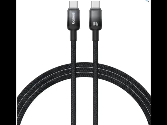 Baseus Discolor Series Fast Charging Cable USB-C to USB-C 100W 1m Cluster Black – P10374902111-00