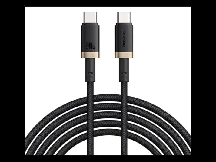 Baseus Dura Fast Charging Data Cable USB-C to USB-C 240W 1m Gold Black – P10377803U03-00