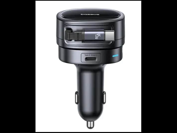 Baseus PrimeTrip VR1 Car Charger with Retractable Cable (U+C)+Type-C 60W Cmic Black – C00069001121-00
