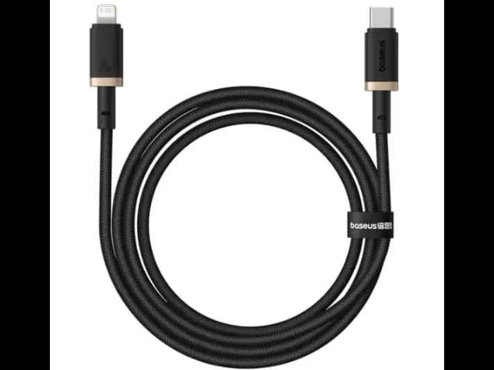Baseus Dura Series Fast Charging Data Cable Type-C to Lightning – 1 m, Gold + Black – Model: P10377800U01-00