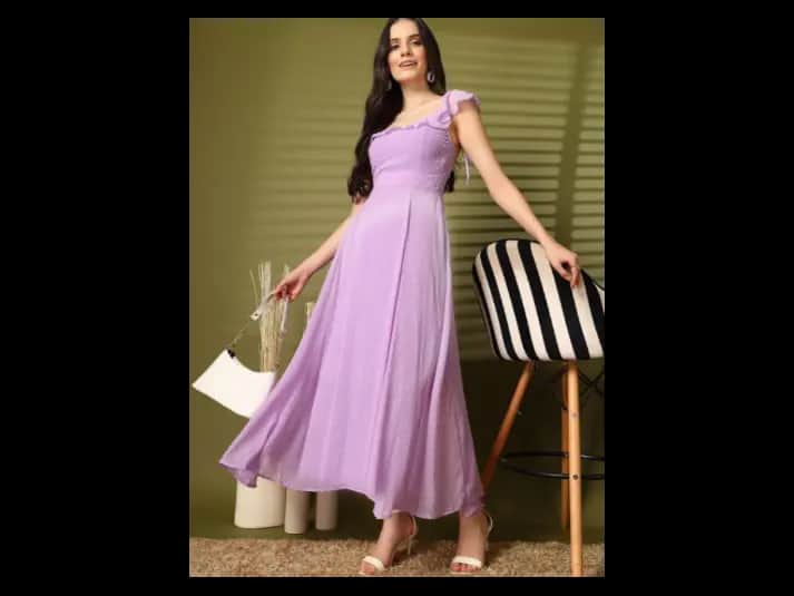 Women Fit & Flare Maxi Dress