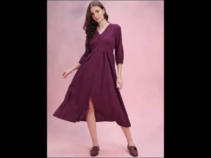 A-Line Midi Dress