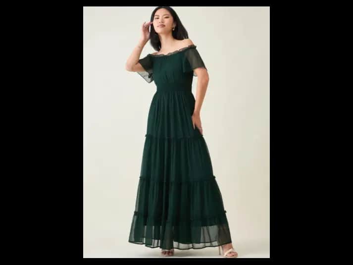 Off-Shoulder Maxi Dress