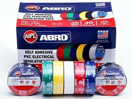ABRO PVC ELECTRICAL TAPE - Black 10 YARDS (3)