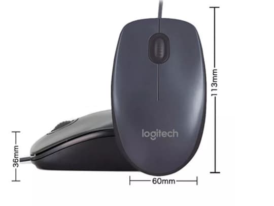Mouse Logitech M90 Optical USB (3)