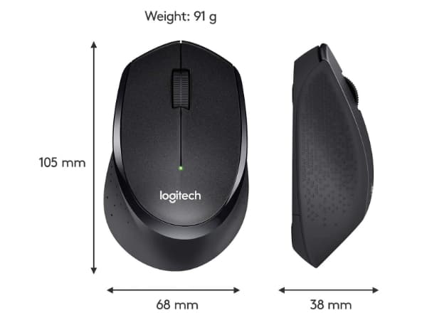Mouse Logitech W/L M330 Silent Plus (3)