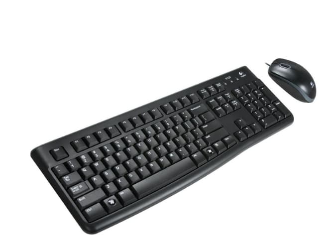 Keyboard Logitech Mk120 USB Combo (3)