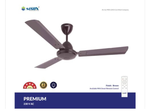 Sinox BLDC Ceiling Remote Fan with light 2 years
