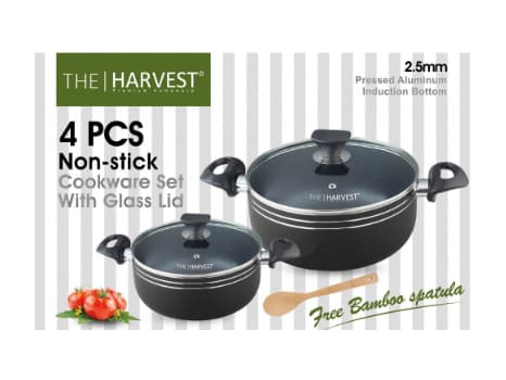 PREMIUM 4 Pcs Cookware Set With Glass Lid (2)