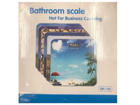 High Quality Scenic Bathroom Body weighing Scale -  Digital tempered glass bathroom scale