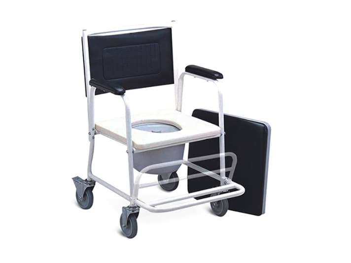 COMMODE CHAIR WITH CASTOR WHEELS (2)