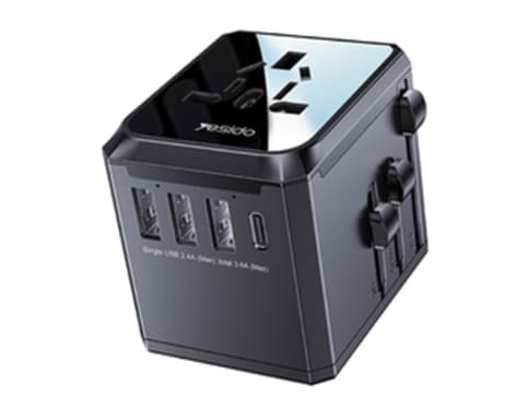 Yesido MC10 Universal Travel Adapter 3 USB + 1 USB