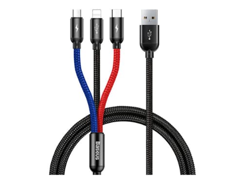 Baseus Three Primary Colors 3-in-1 Cable (2)