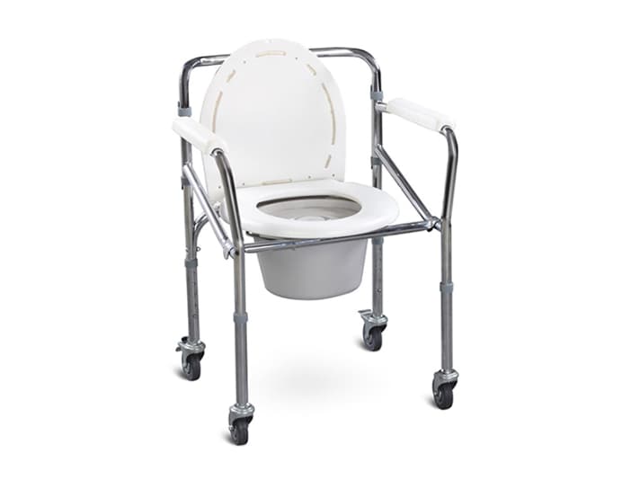 COMMODE CHAIR FOLDABLE WITH WHEELS (2)
