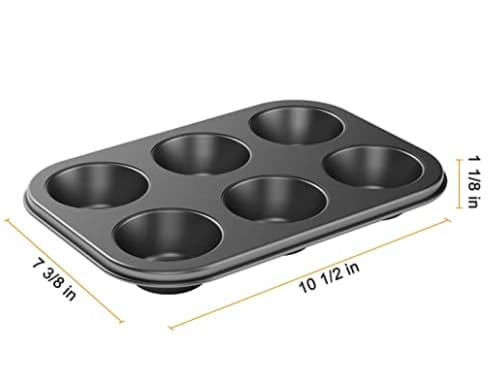 Carbon Steel Non-stick Muffin Pan 6 Cups