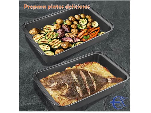 Carbon Steel Non-stick Baking Tray, 37.5 x 25.5 x 5 cm (3)