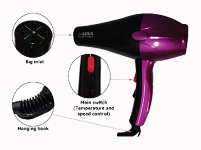 Nova Hair Dryer 3000 Watts NV-9001 (2)